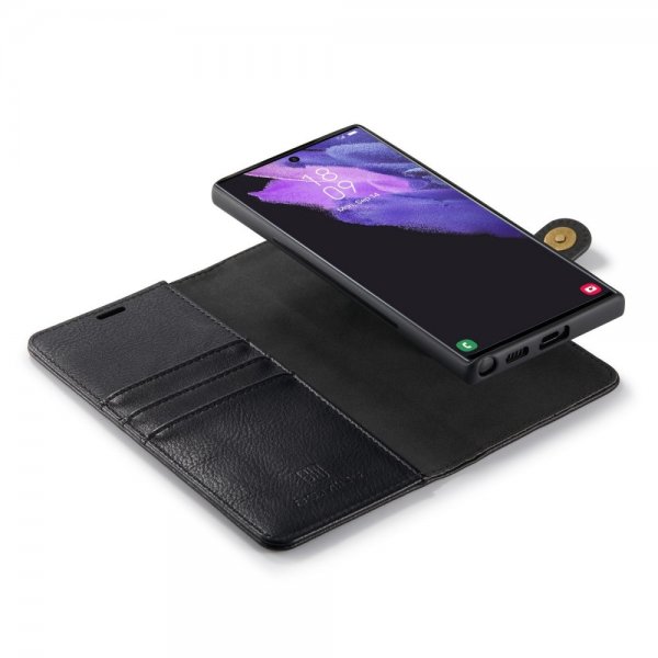 Dg.Ming Samsung Galaxy S23 Ultra Etui med Aftageligt Cover Sort
