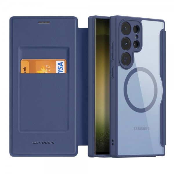 Dux Ducis Samsung Galaxy S23 Ultra Cover Skin X Pro Series MagSafe Blå