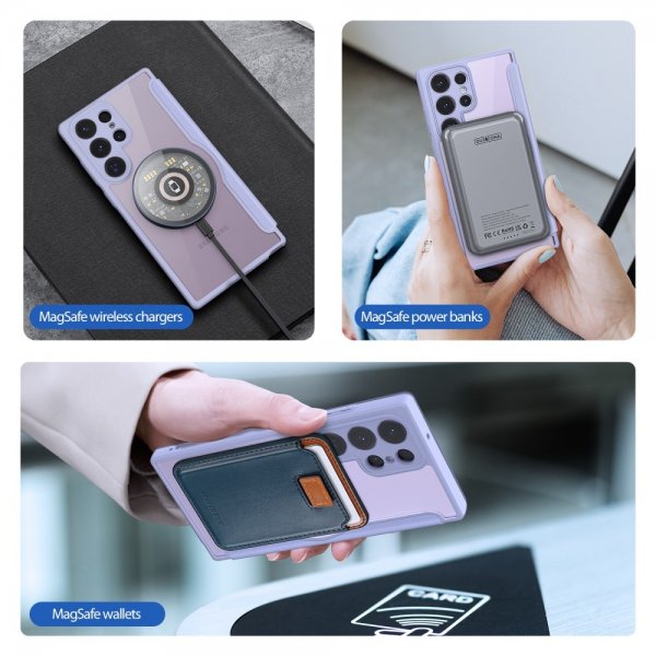 Dux Ducis Samsung Galaxy S23 Ultra Cover Skin X Pro Series MagSafe Lilla