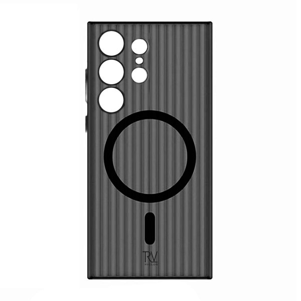 Rvelon Samsung Galaxy S23 Ultra Cover Riflet MagSafe Sort