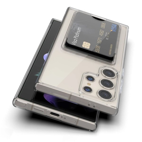 Rvelon Samsung Galaxy S23 Ultra Cover Pung Gennemsigtig