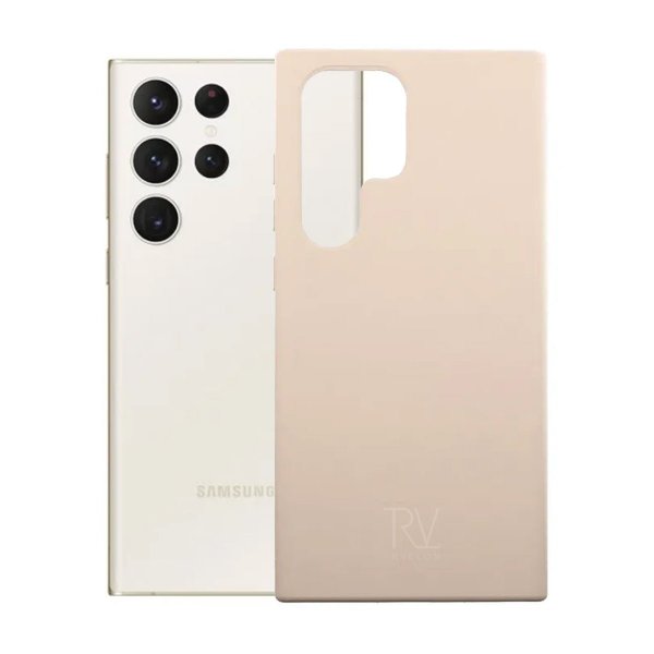 Rvelon Samsung Galaxy S23 Ultra Cover Silikone Beige