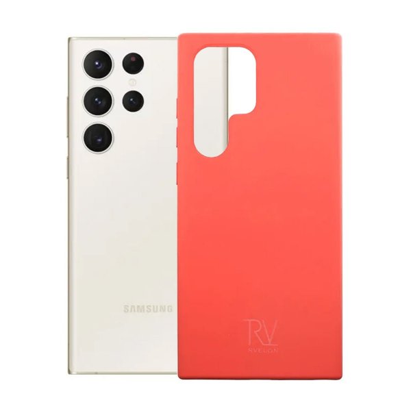 Rvelon Samsung Galaxy S23 Ultra Cover Silikone Rosa
