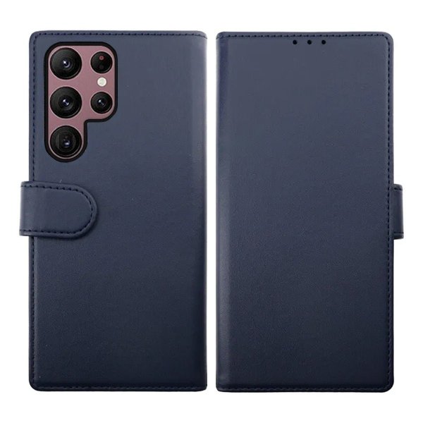 Rvelon Samsung Galaxy S23 Ultra Cover Magnetisk Aftageligt Etui Blå