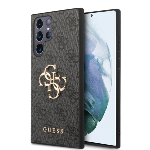 Guess Samsung Galaxy S23 Ultra Cover 4G Logo Grå
