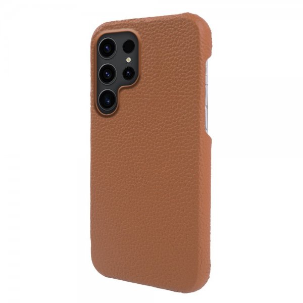 Samsung Galaxy S23 Ultra Cover Ægte Læder MagSafe Brun