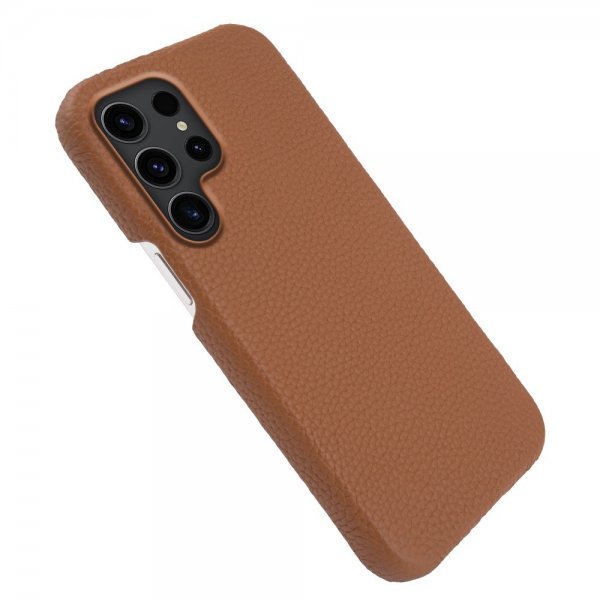 Samsung Galaxy S23 Ultra Cover Ægte Læder MagSafe Brun