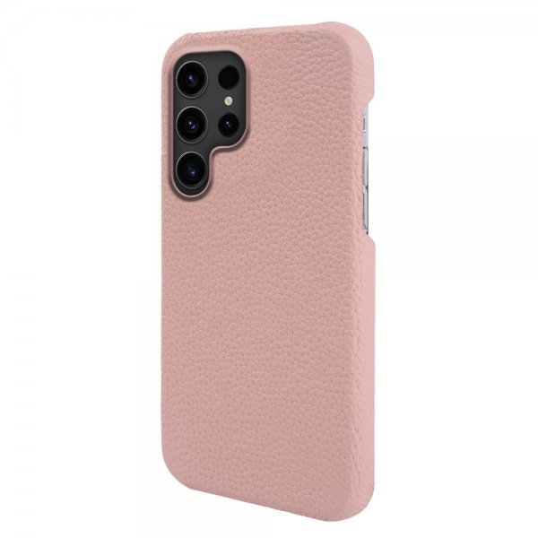 Samsung Galaxy S23 Ultra Cover Ægte Læder MagSafe Rosa