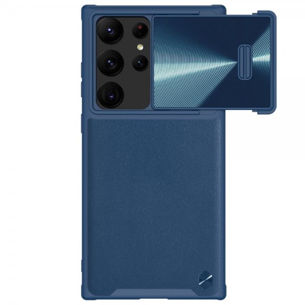 Nillkin Samsung Galaxy S23 Ultra Cover CamShield Læder Blå