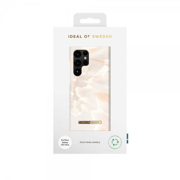 Ideal of Sweden Samsung Galaxy S23 Ultra Cover Fashion Case Rose Pearl Marble