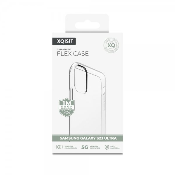 Xqisit Samsung Galaxy S23 Ultra Cover Flex Case Transparent
