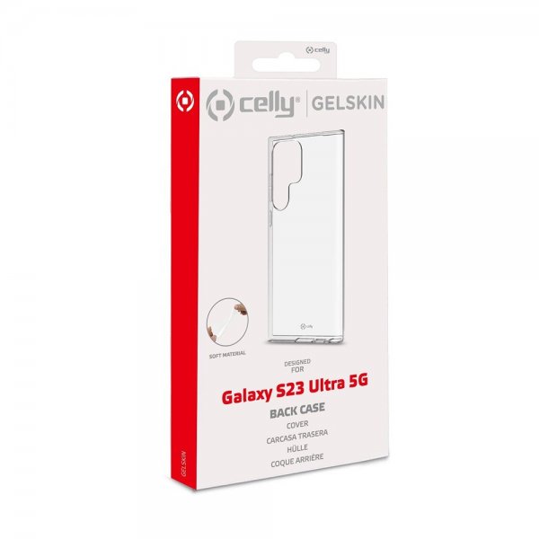 Celly Samsung Galaxy S23 Ultra Cover GELSKIN Transparent