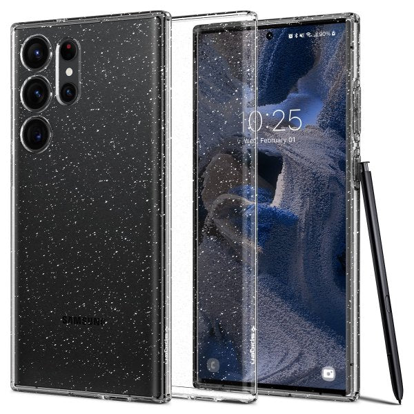 Spigen Samsung Galaxy S23 Ultra Cover Liquid Crystal Glitter Crystal Quartz