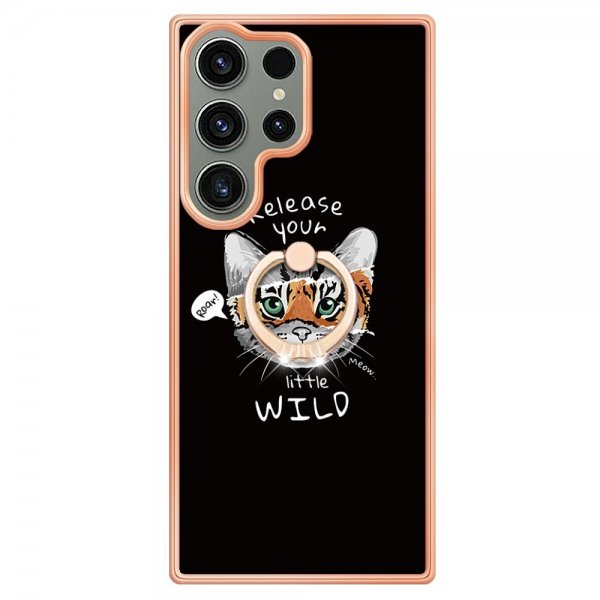 Samsung Galaxy S23 Ultra Cover med Finger Ring Motiv Release Your Little Wild