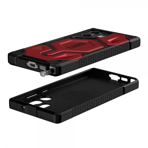 Urban Armor Gear (UAG) Samsung Galaxy S23 Ultra Cover Monarch Pro MagSafe Crimson