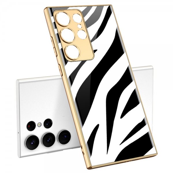 GKK Samsung Galaxy S23 Ultra Cover Motiv Zebra