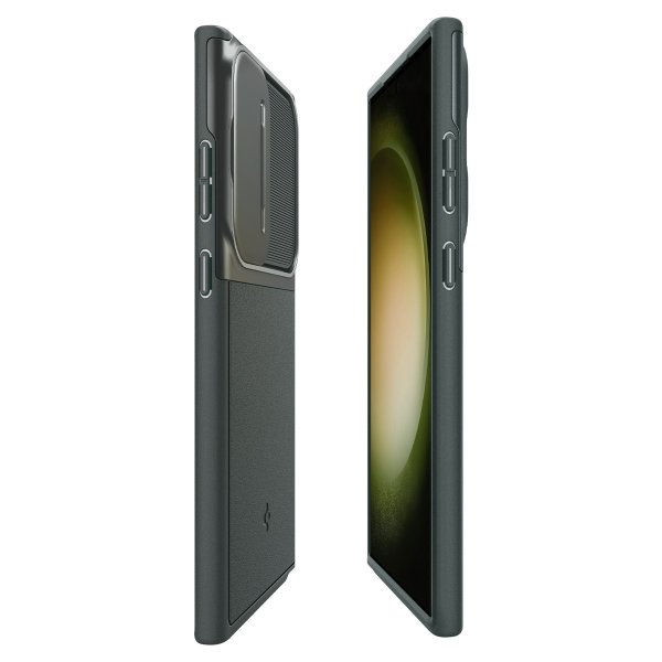 Spigen Samsung Galaxy S23 Ultra Cover Optik Armor Abyss Green