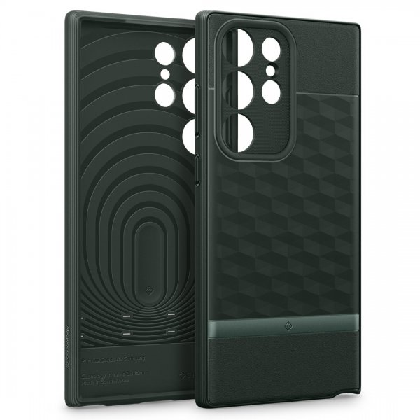 Caseology Samsung Galaxy S23 Ultra Cover Parallax Midnight Green