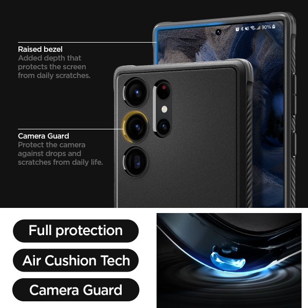 Spigen Samsung Galaxy S23 Ultra Cover Rugged Armor Mat Sort