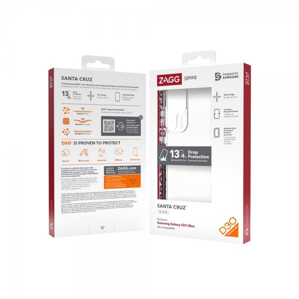 Gear4 Samsung Galaxy S23 Ultra Cover Santa Cruz Sort