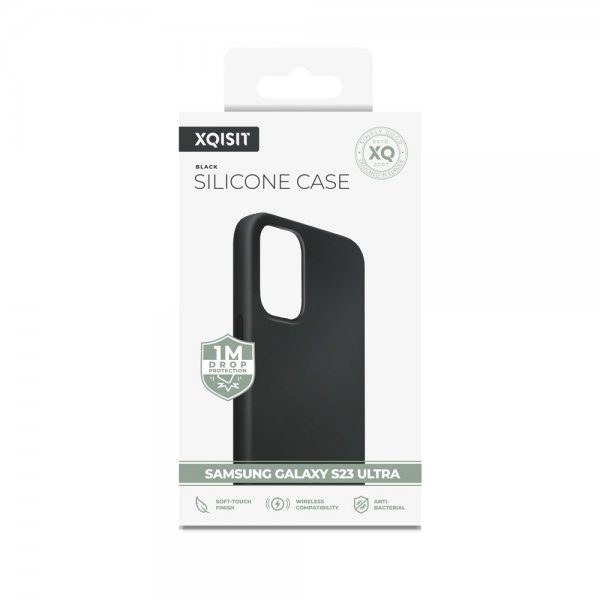 Xqisit Samsung Galaxy S23 Ultra Cover Silicone Case Sort