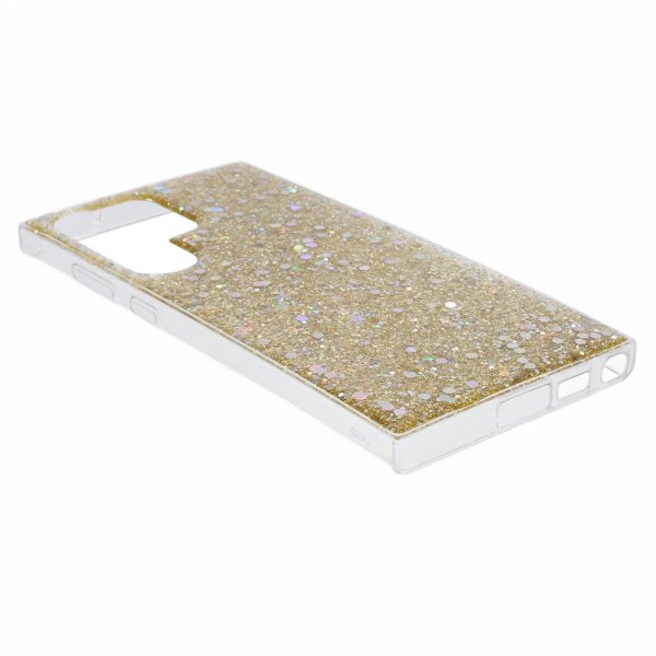 Nordic Covers Samsung Galaxy S23 Ultra Cover Sparkle Series Citrine Gold