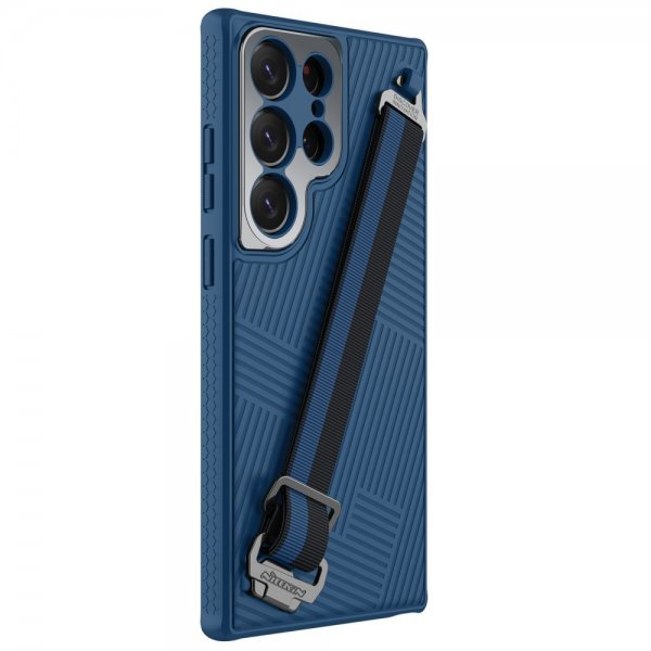 Nillkin Samsung Galaxy S23 Ultra Cover Strap Case Blå