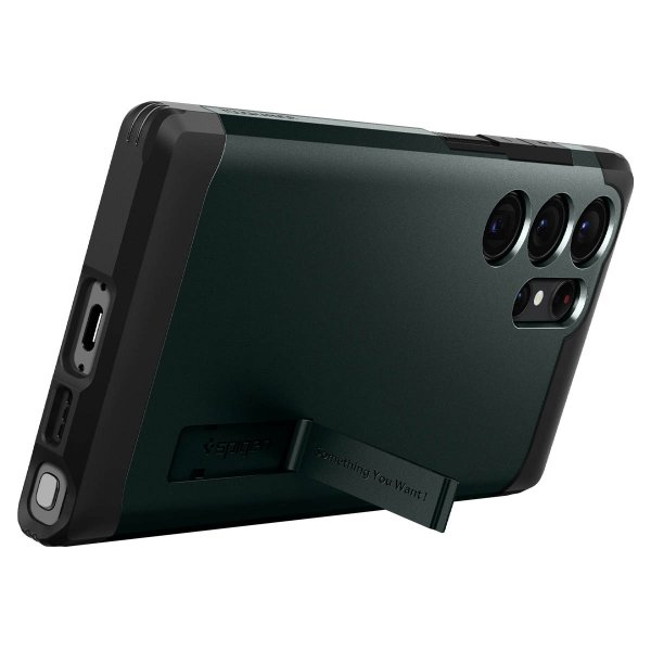 Spigen Samsung Galaxy S23 Ultra Cover Tough Armor Abyss Green