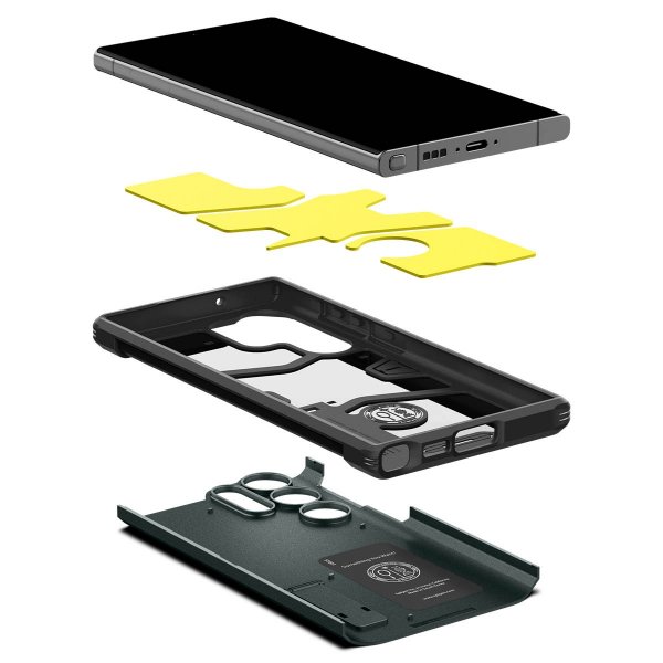 Spigen Samsung Galaxy S23 Ultra Cover Tough Armor Abyss Green