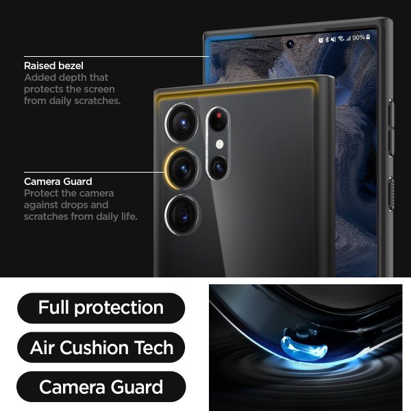 Spigen Samsung Galaxy S23 Ultra Cover Ultra Hybrid Mat Sort