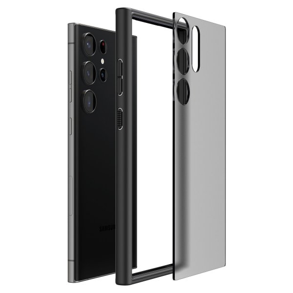 Spigen Samsung Galaxy S23 Ultra Cover Ultra Hybrid Mat Frost Sort