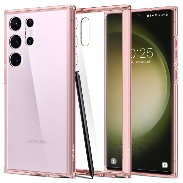 Spigen Samsung Galaxy S23 Ultra Cover Ultra Hybrid Rose Crystal