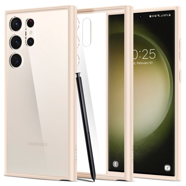 Spigen Samsung Galaxy S23 Ultra Cover Ultra Hybrid Sand Beige
