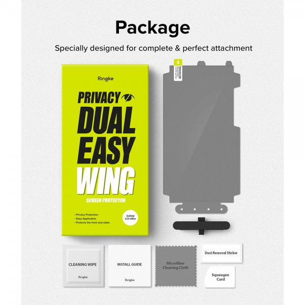 Ringke Samsung Galaxy S23 Ultra Skærmbeskyttelse Privacy Dual Easy Film
