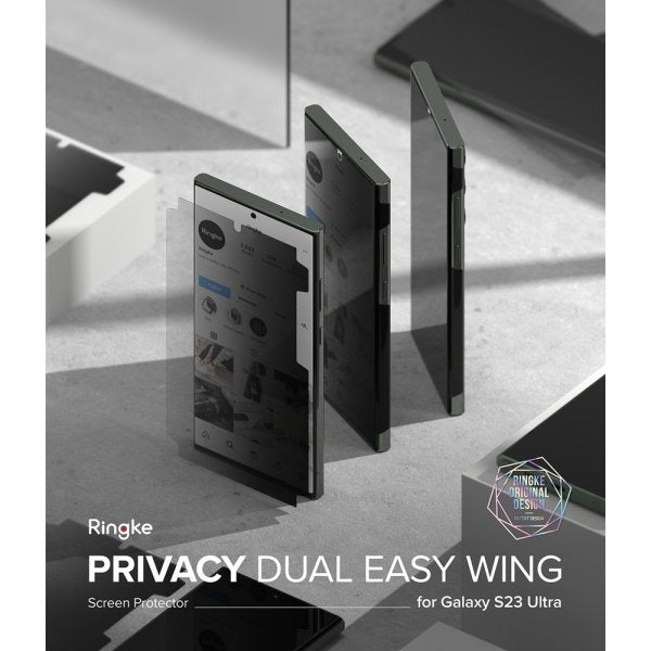 Ringke Samsung Galaxy S23 Ultra Skærmbeskyttelse Privacy Dual Easy Film