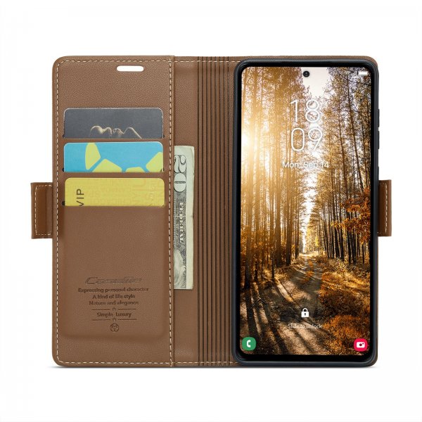 CaseMe Samsung Galaxy S24 FE Etui 023-serien Brun