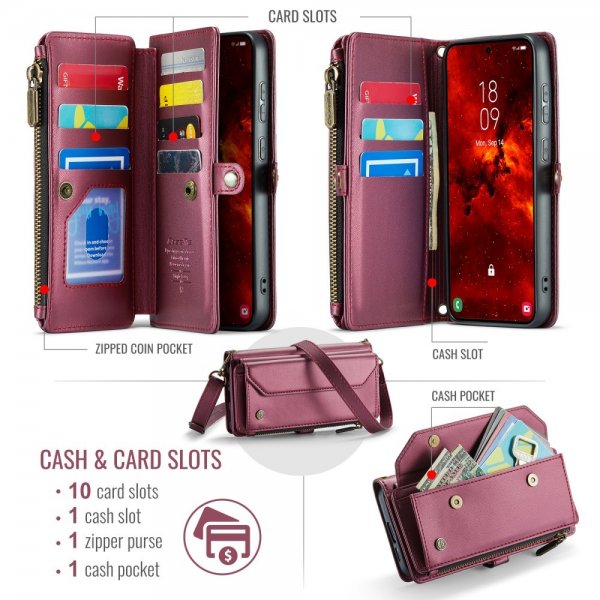 CaseMe Samsung Galaxy S24 FE Etui C36 Series Rød
