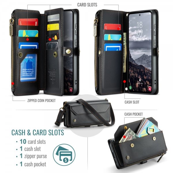 CaseMe Samsung Galaxy S24 FE Etui C36 Serie Sort