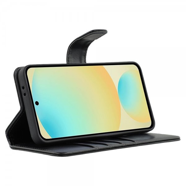 Nordic Covers Samsung Galaxy S24 FE Etui Essential Leather Raven Black