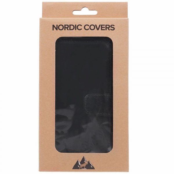 Nordic Covers Samsung Galaxy S24 FE Etui Essential Leather Raven Black