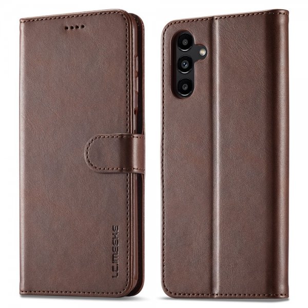 Lc.Imeeke Samsung Galaxy S24 FE Etui med Kortlomme Standerfunktion Mørkebrun