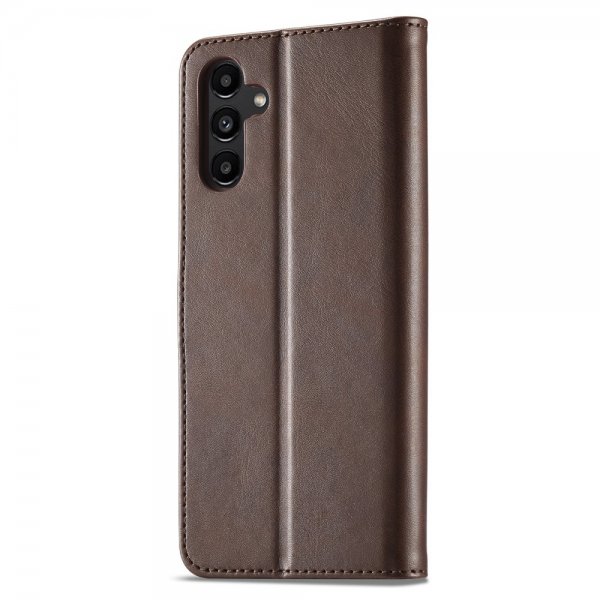 Lc.Imeeke Samsung Galaxy S24 FE Etui med Kortlomme Standerfunktion Mørkebrun