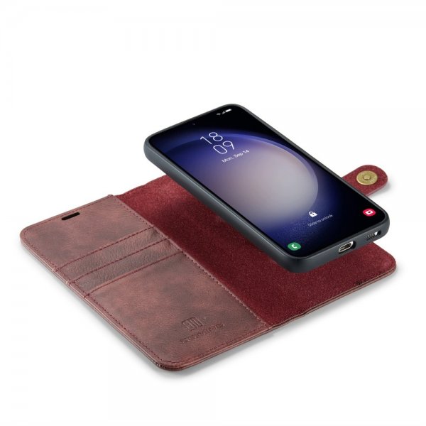 Dg.Ming Samsung Galaxy S24 FE Etui med Aftagelig Skal Rød
