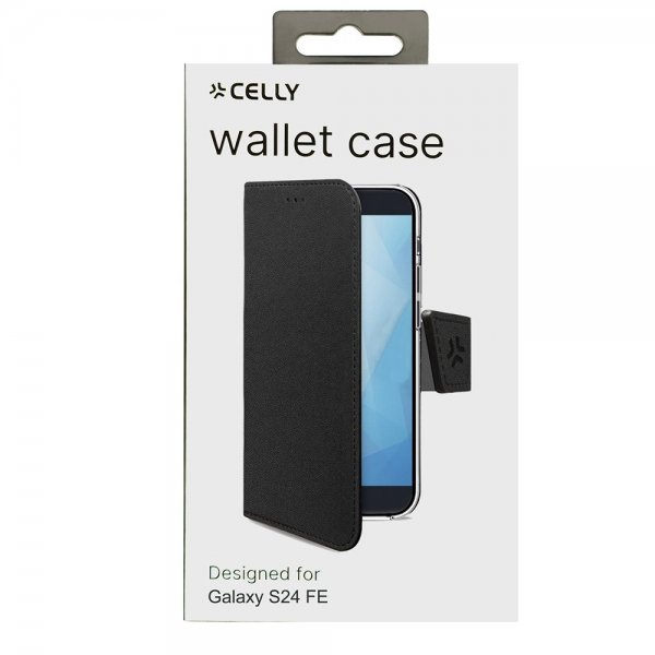 Celly Samsung Galaxy S24 FE Etui Wally Pung Etui Sort
