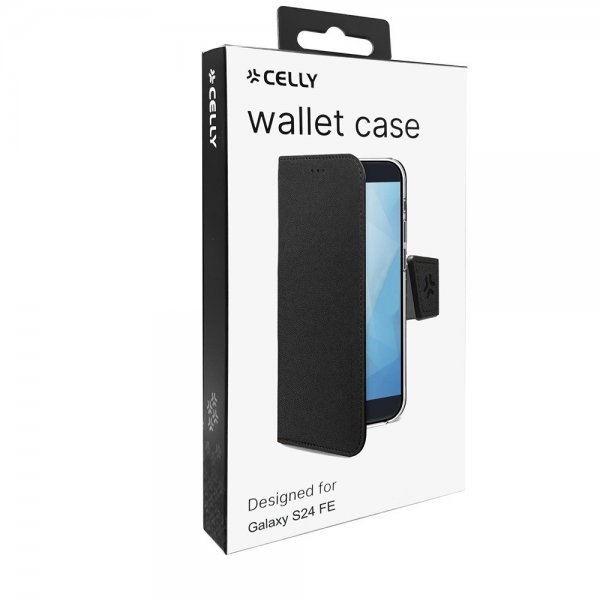 Celly Samsung Galaxy S24 FE Etui Wally Pung Etui Sort