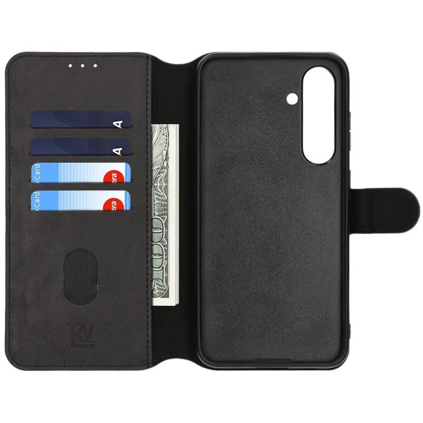 Rvelon Samsung Galaxy S24 FE Etui Magnetisk Aftageligt Cover Sort