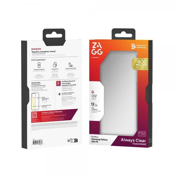 ZAGG Samsung Galaxy S24 FE Cover Crystal Palace Transparent