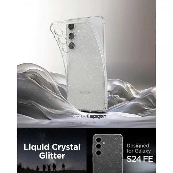 Spigen Samsung Galaxy S24 FE Cover Liquid Crystal Glitter Crystal Quartz