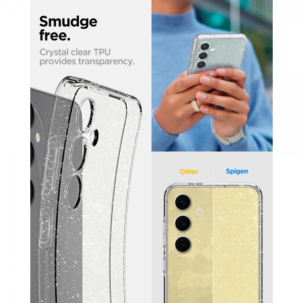 Spigen Samsung Galaxy S24 FE Cover Liquid Crystal Glitter Crystal Quartz