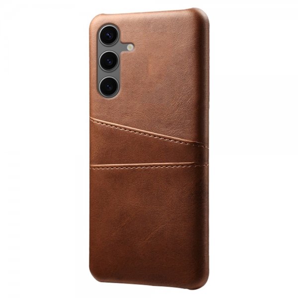 Samsung Galaxy S24 FE Etui med to Kortrum Brun